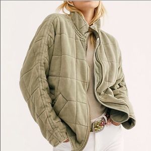 Free People Dolman Quilted Knit Jacket